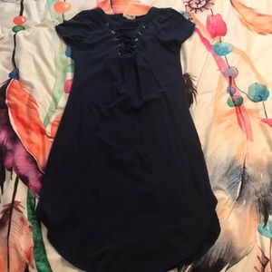 Navy cotton dress